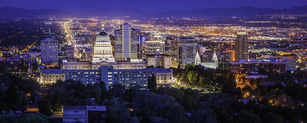 Skyline of Downtown Salt Lake City